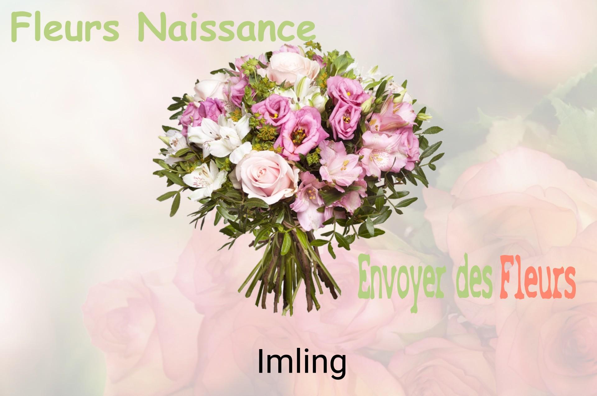 Bouquet de fleurs de naissance livré à Imling